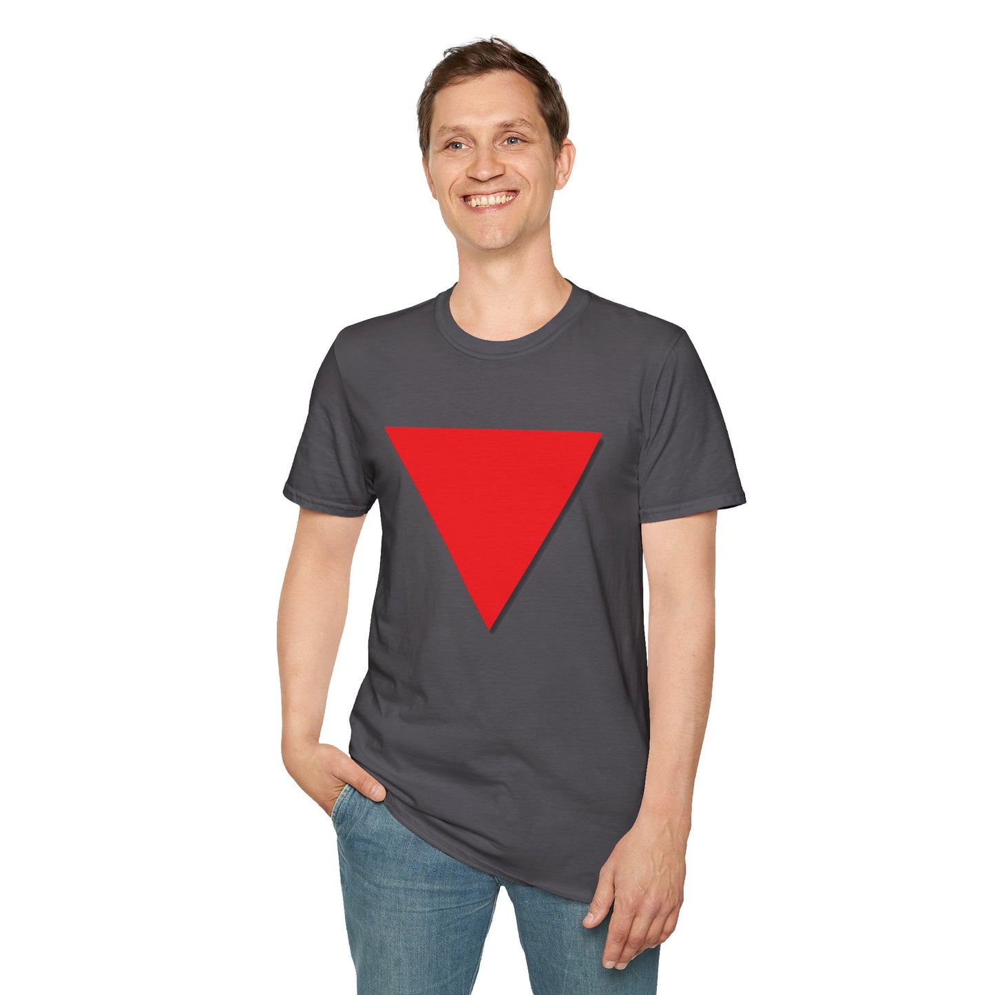 Red Triangle Softstyle Unisex T-Shirt, Various Colours