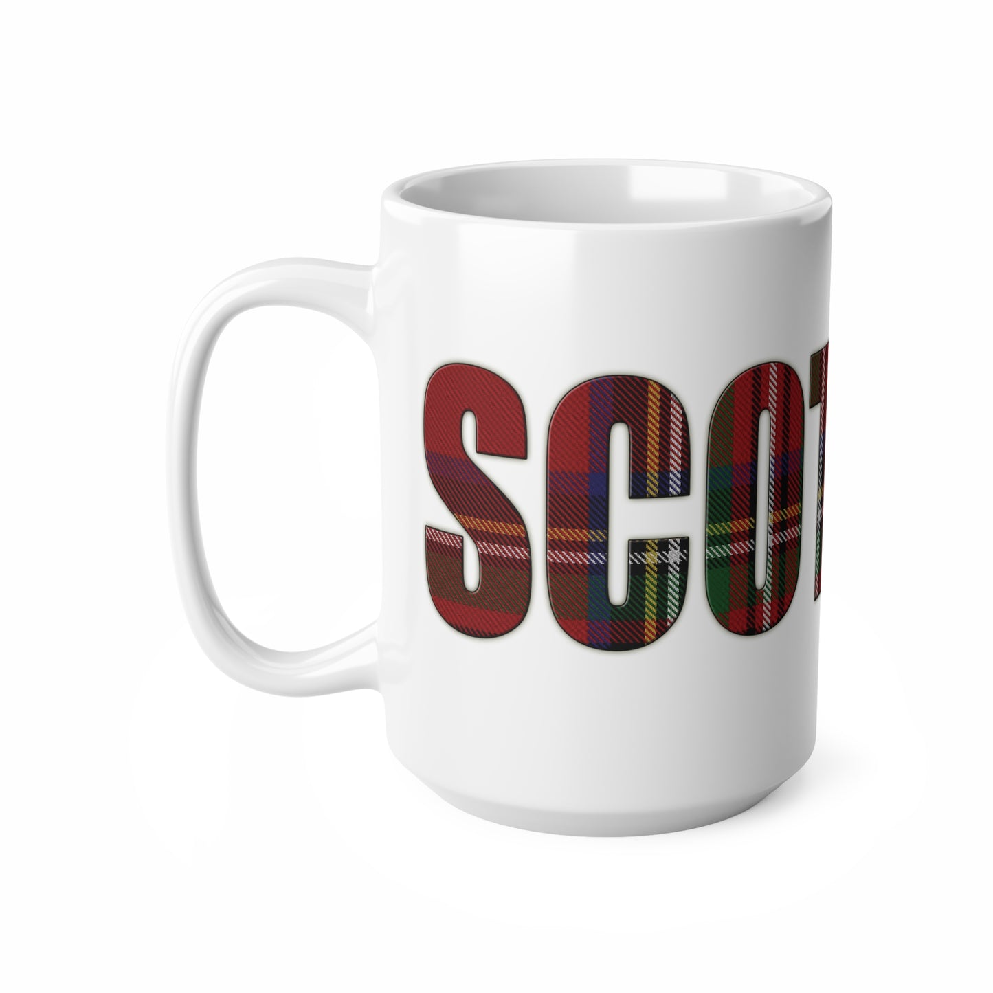 Scotland Tartan Mug - Stewart Royal, Coffee Cup, Tea Cup, Scotland, White