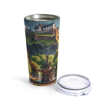 Scotland Edinburgh Castle with Ross Fountain Tumbler 20oz