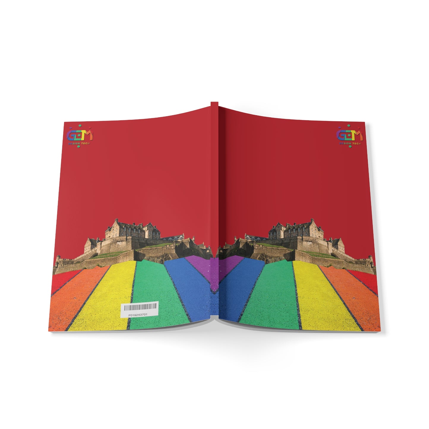 Edinburgh Castle Pride Road Rockface Softcover Notebook, A5