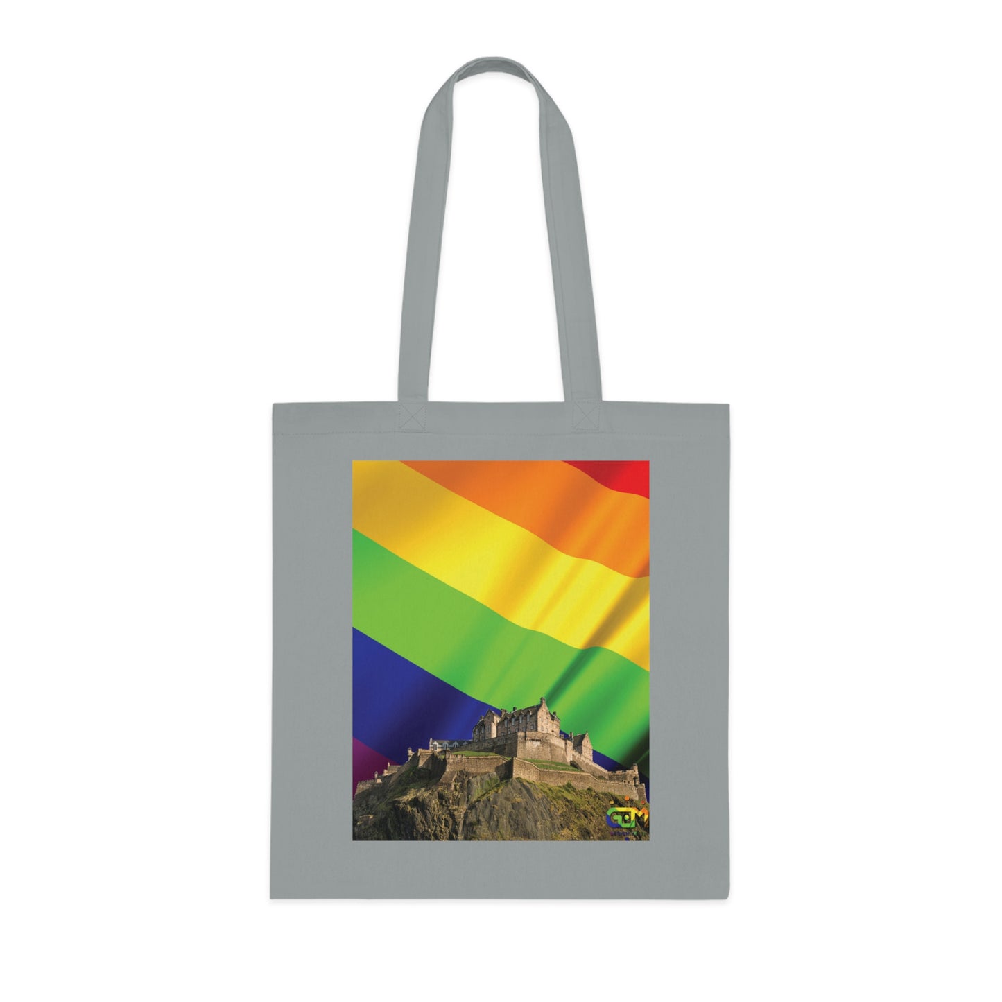 Edinburgh Castle Pride Flag Sky Cotton Tote Bag