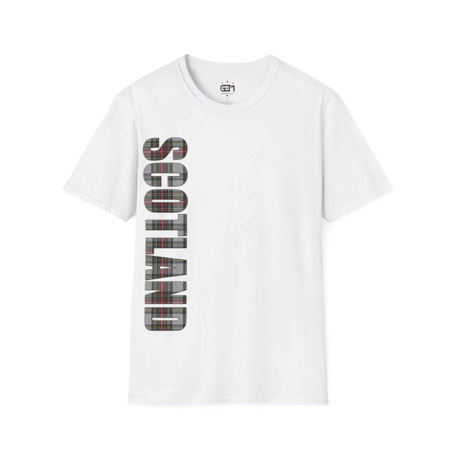 Scotland Lettering Stewart Dress Tartan Softstyle T-Shirt, Unisex Tee, Various Colours