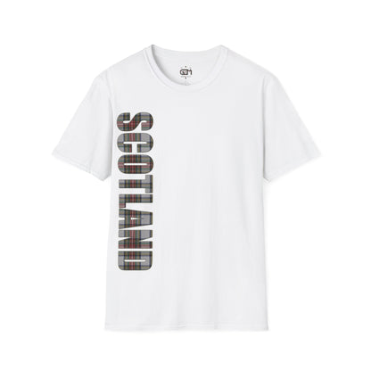 Scotland Lettering Stewart Dress Tartan Softstyle T-Shirt, Unisex Tee, Various Colours