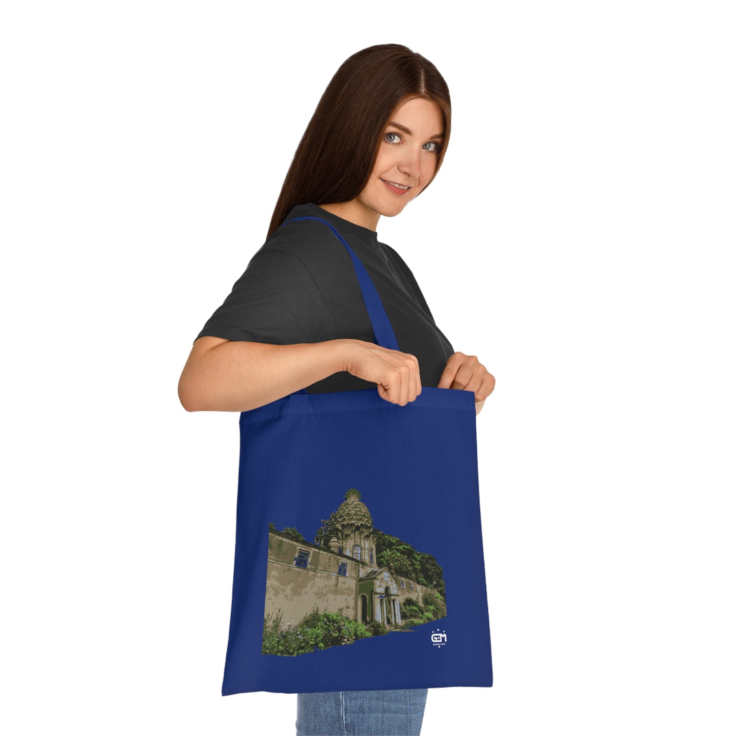 Dunmore Pineapple Art Cotton Tote Bag, Scotland