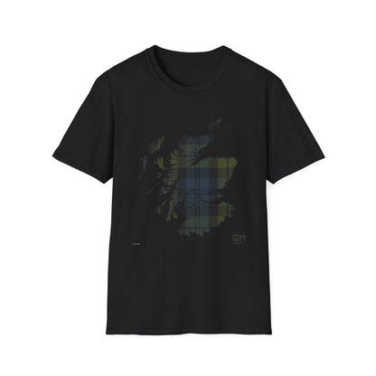 Tartan Ecosse Carte Softstyle T-Shirt Unisexe - Campbell Tartan Tee 