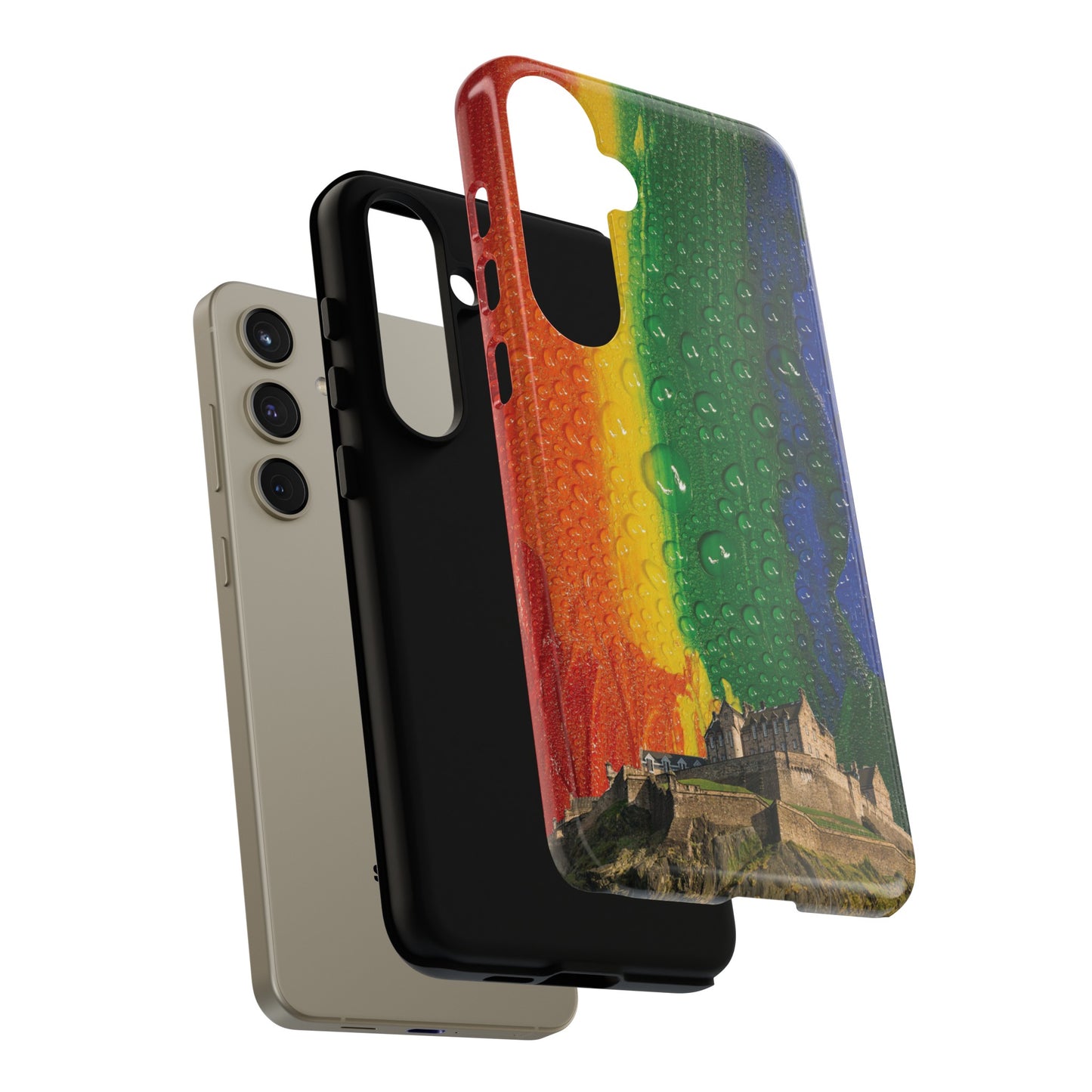 Edinburgh Castle Pride Phone Case - Rain, Various