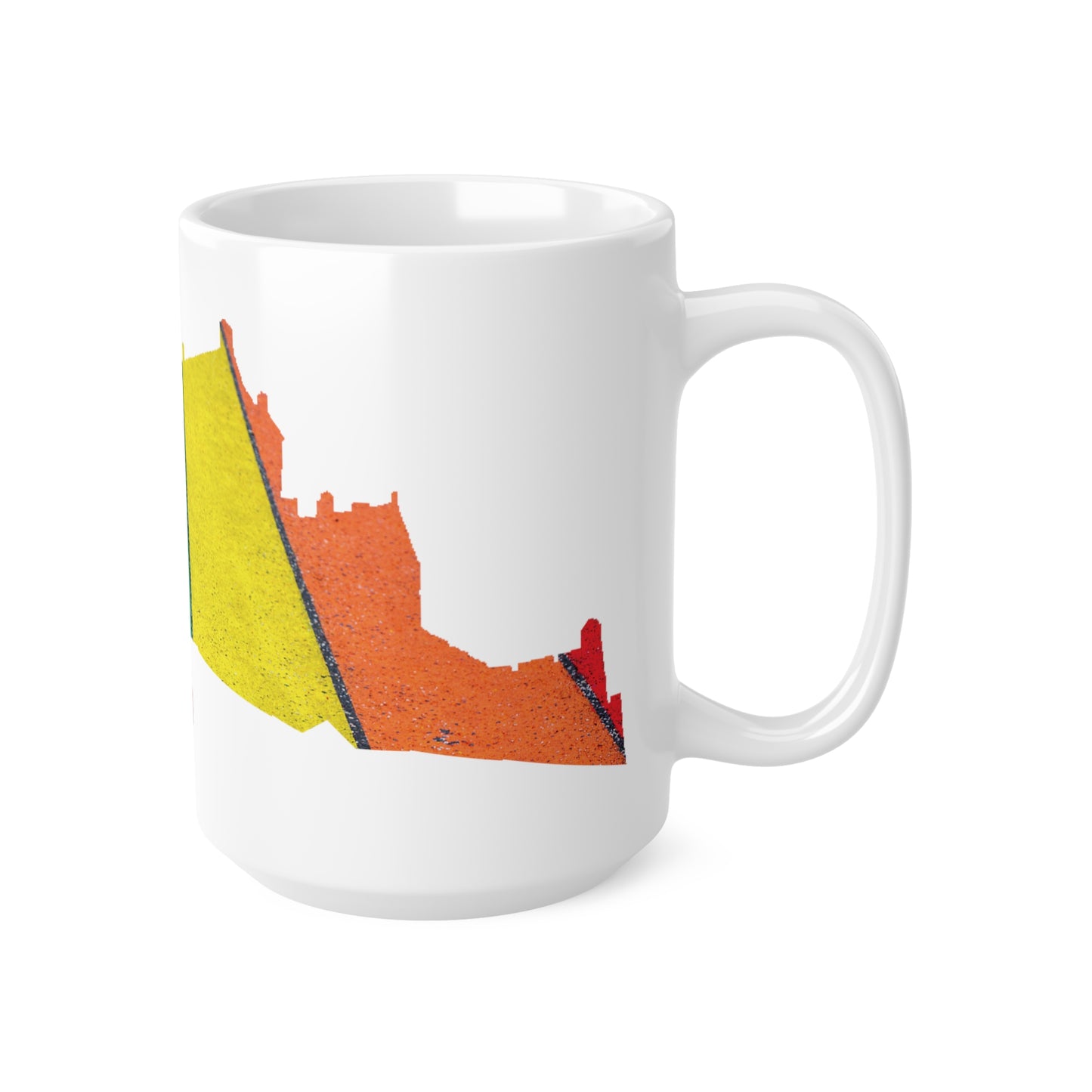 Edinburgh Castle Pride Road Art Mug, White