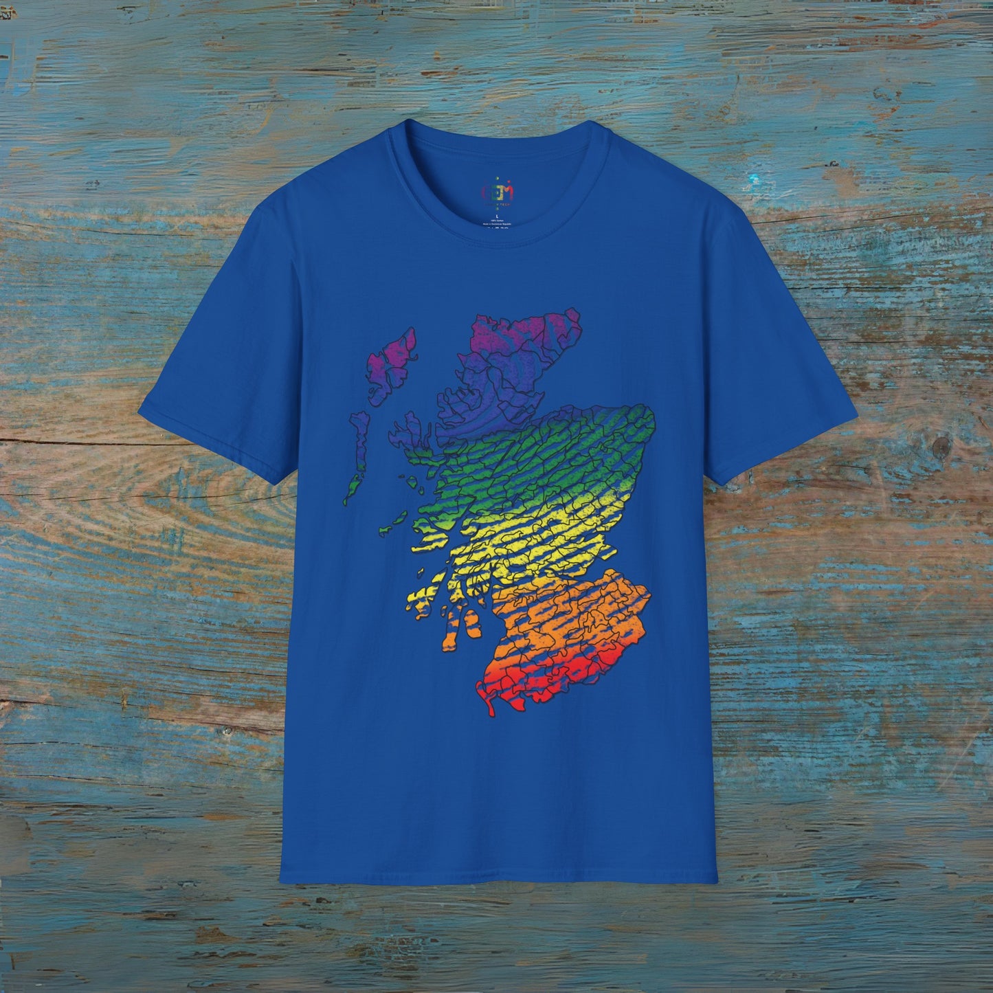 Scotland has PRiDE Fingerprint Clan Regions Map Unisex T-Shirt, Various Colours