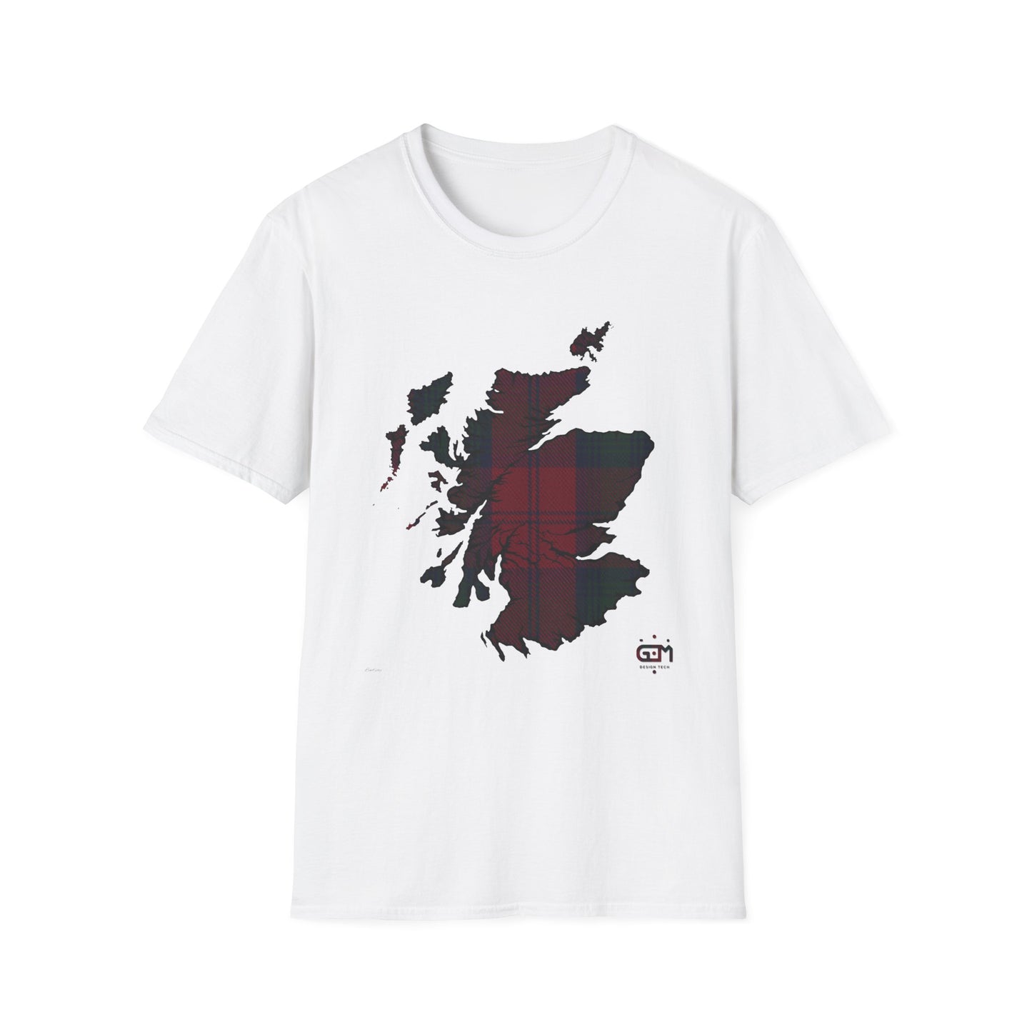 Tartan Scotland Map Softstyle Unisex T-Shirt - Lindsay Tartan Tee