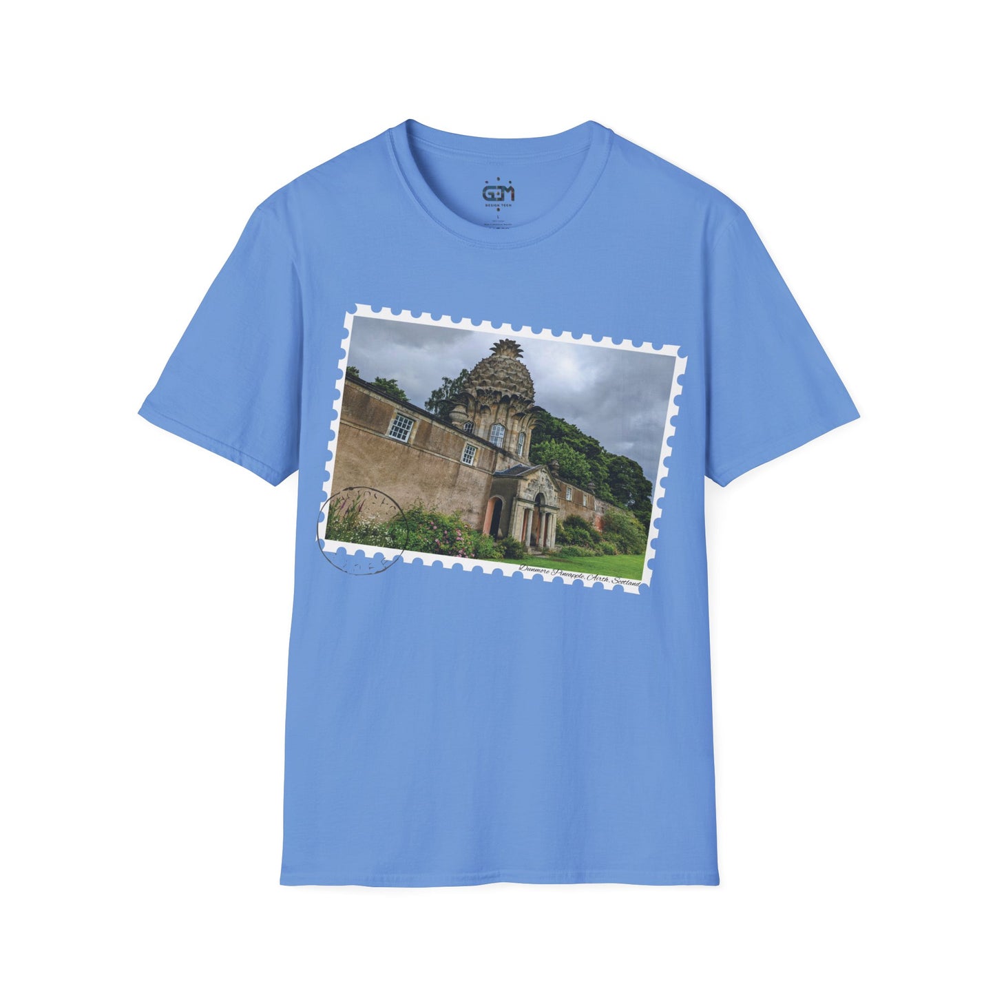 Postcard Dunmore Pineapple Photo Softstyle T-Shirt, Unisex Tee, Scotland Shirt, Various Colours