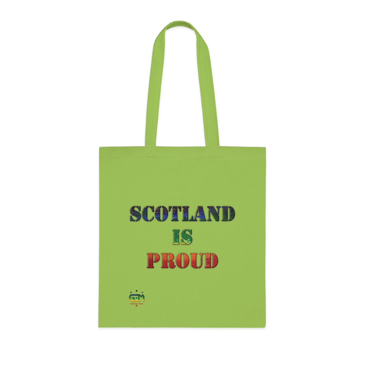 Scotland Pride Rain Map Cotton Tote Bag