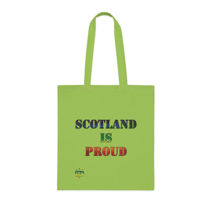 Scotland Pride Rain Map Cotton Tote Bag