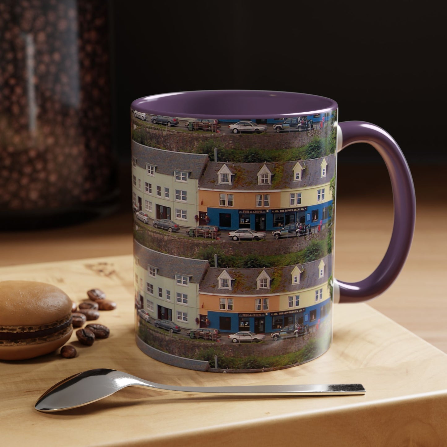 Tasses décoratives « Écosse en gros plan » - Scènes variées (violet)