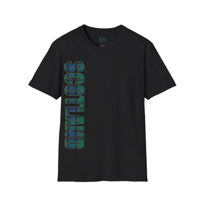 Scotland Lettering Flower of Scotland Tartan Softstyle T-Shirt, Unisex Tee, Various Colours