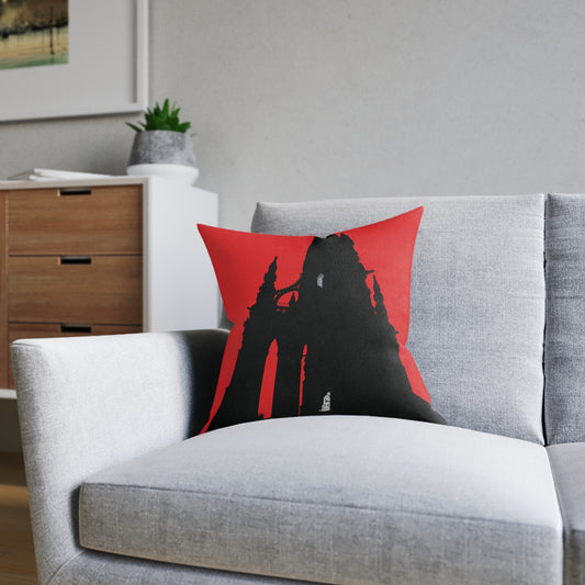 Coussins carrés Scotland Art Silhouette : différentes tailles