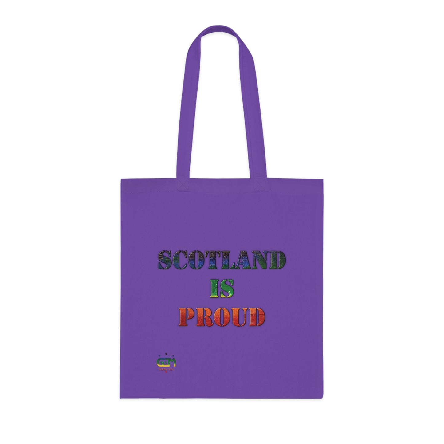 Scotland Pride Rain Map Cotton Tote Bag