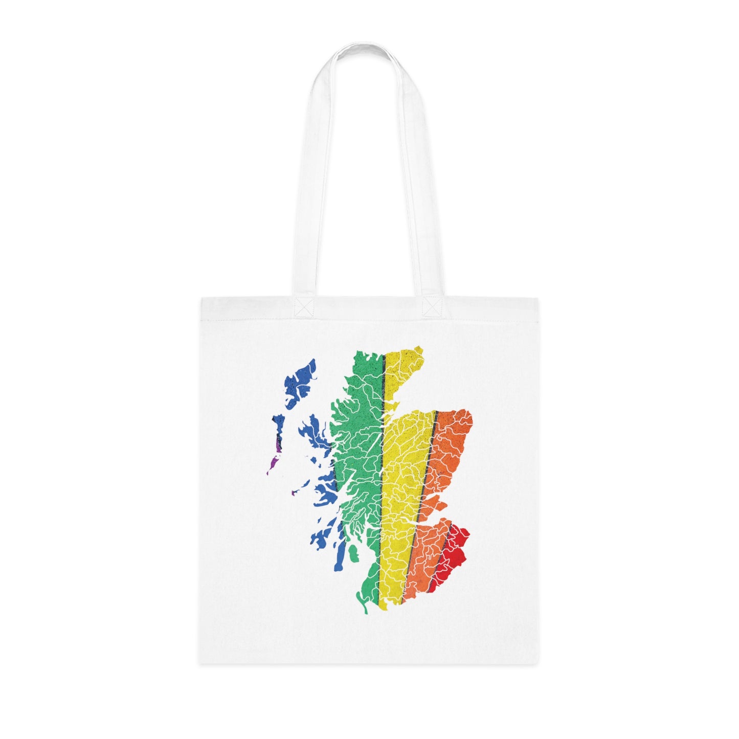 Scotland Pride Road Clan Map Cotton Tote Bag