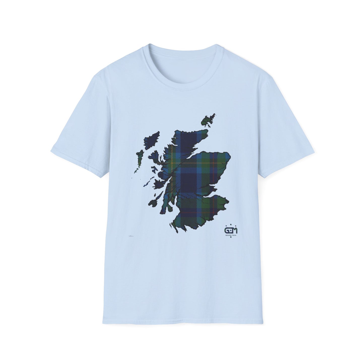 Tartan Ecosse Carte Softstyle T-Shirt Unisexe - Miller Tartan Tee 