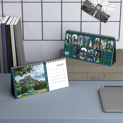 Scotland 2025 Desktop Calendar