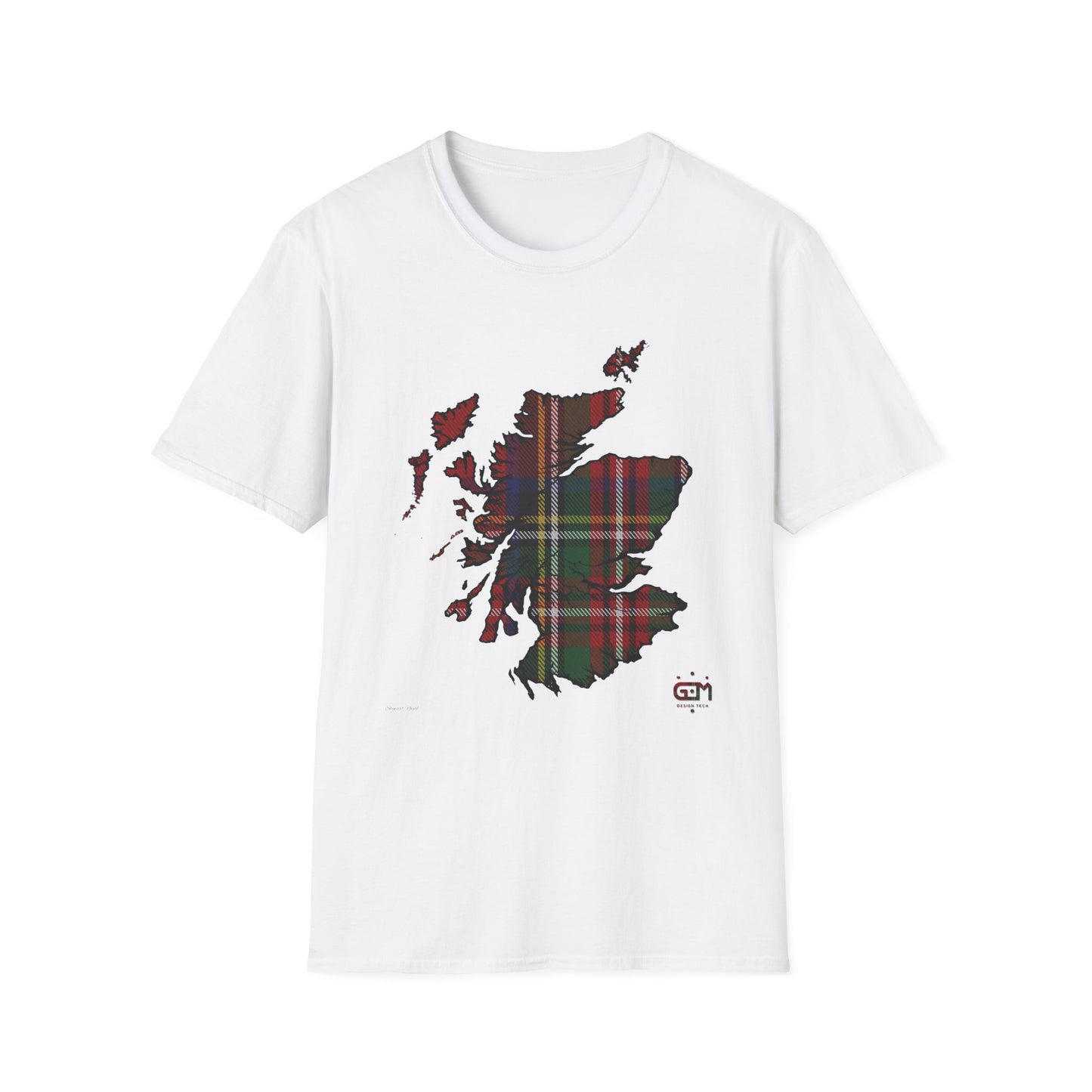 Tartan Ecosse Carte Softstyle T-Shirt Unisexe - Stewart Royal Tartan Tee 