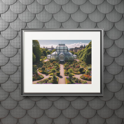 Glasgow's Botanic Gardens Fine Art Print, Scotland Art, Paper Frame, Various Sizes, Horizontal