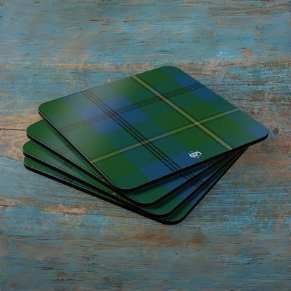 Scottish Tartan Cork Coaster Set (G-L)