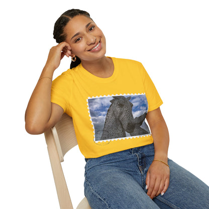 Postcard Kelpies Photo Softstyle T-Shirt, Unisex Tee, Scotland Shirt, Various Colours