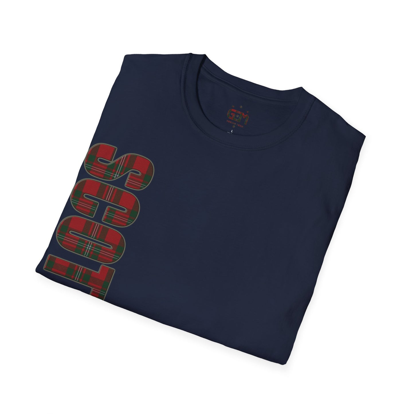 Scotland Lettering MacGregor Tartan Softstyle T-Shirt, Unisex Tee, Various Colours