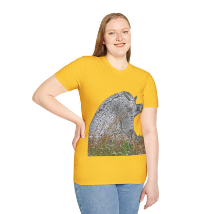 Kelpies with Meadow No Sky Photo Softstyle T-Shirt, Unisex Tee, Scottish Landmarks, Various Colours