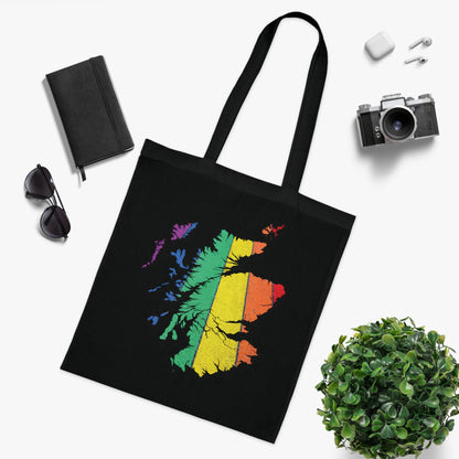 Scotland Pride Road Map Cotton Tote Bag