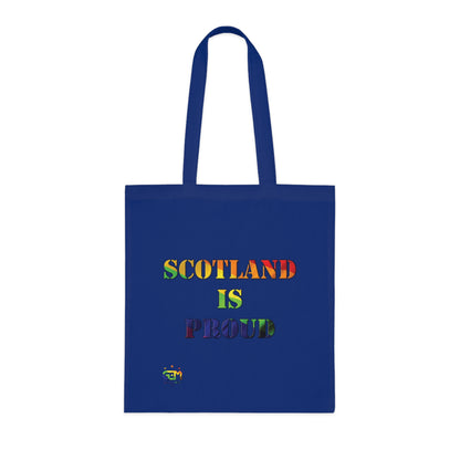 Scotland Pride Flag Map Cotton Tote Bag