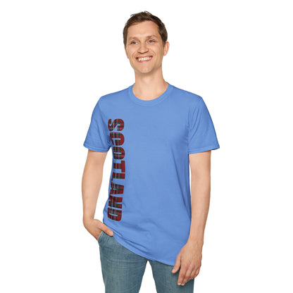 Scotland Lettering MacFarlane Tartan Softstyle T-Shirt, Unisex Tee, Various Colours