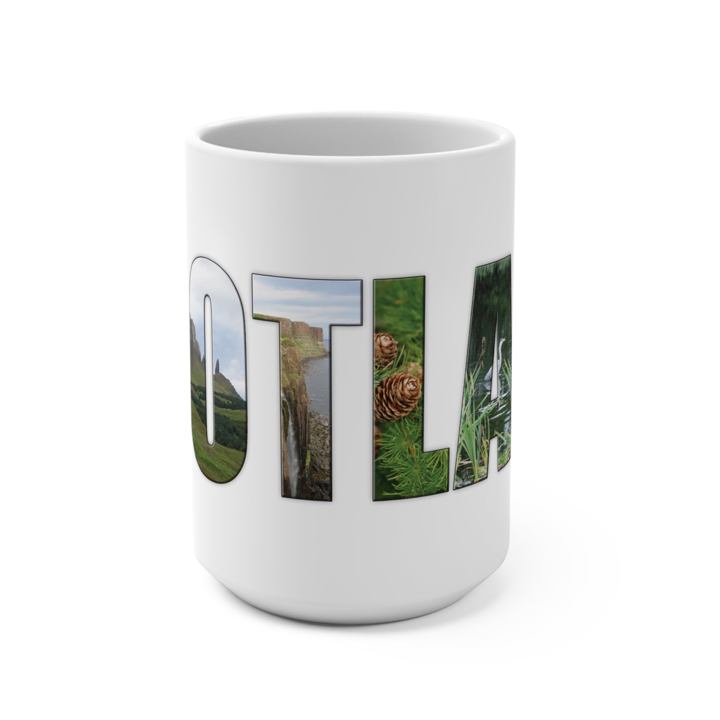 Scotland Photo Lettering Mug 15oz