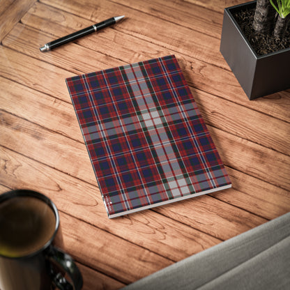 Scottish Tartan Softcover A5 Notebook - MacFarlane Dress