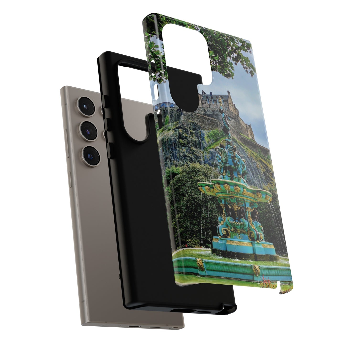 Ross Fountain & Edinburgh Castle Photo Phone Case, Scotland, Various