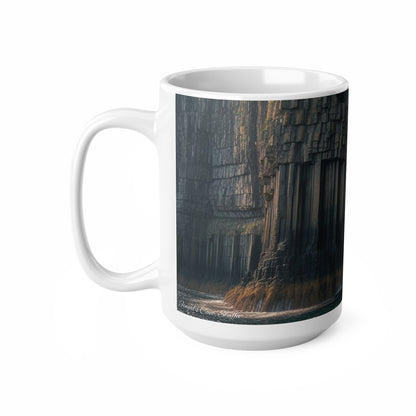 Fingal's Cave Mug - Staffa, Coffee Cup, Tea Cup, Scotland, White