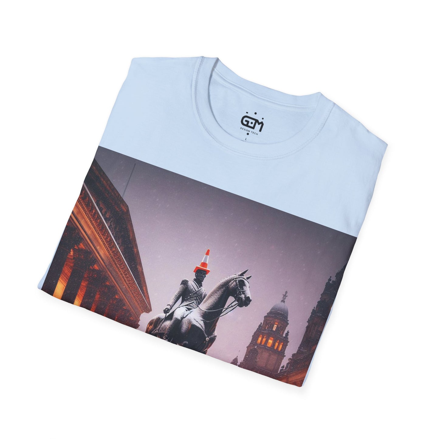 Glasgow Duke of Wellington Winter Softstyle T-Shirt, Unisex Tee, Scotland Shirt, Scottish Landmark, Nature, Scenery, Various Colours