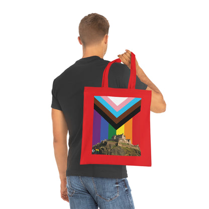 Edinburgh Castle Pride Progress Sky Cotton Tote Bag