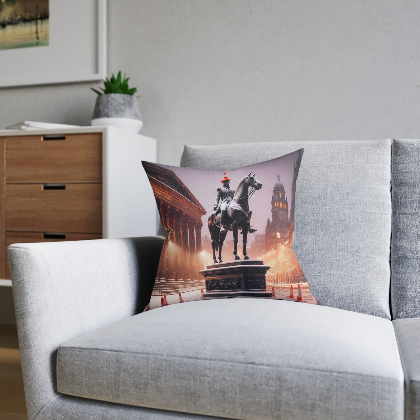 Glasgow Duke of Wellington Square Cushion, Various Sizes