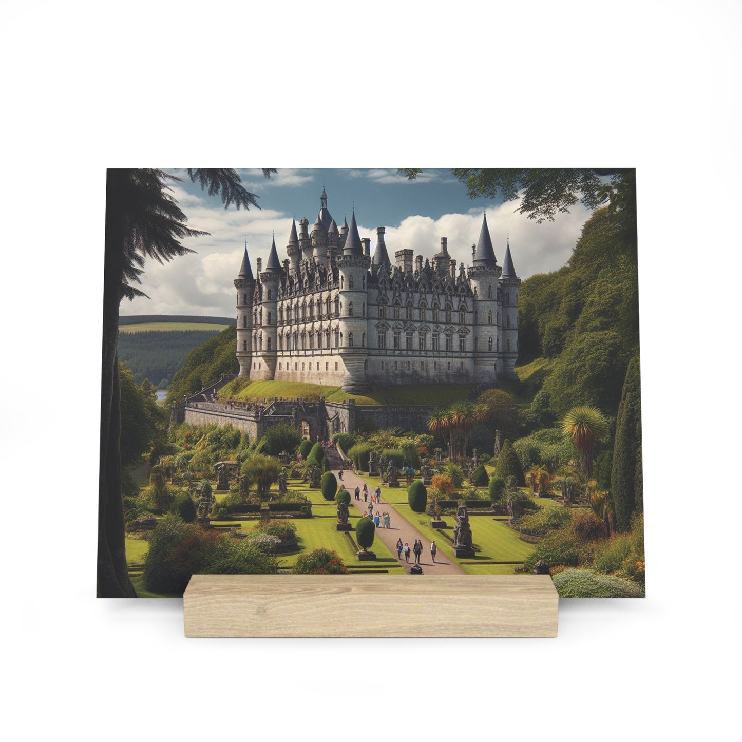 Scenic Collection Gallery Stand Dunrobin Castle, Oak Picture Stand, Scotland Art, Scenery, Landmarks, Various Sizes