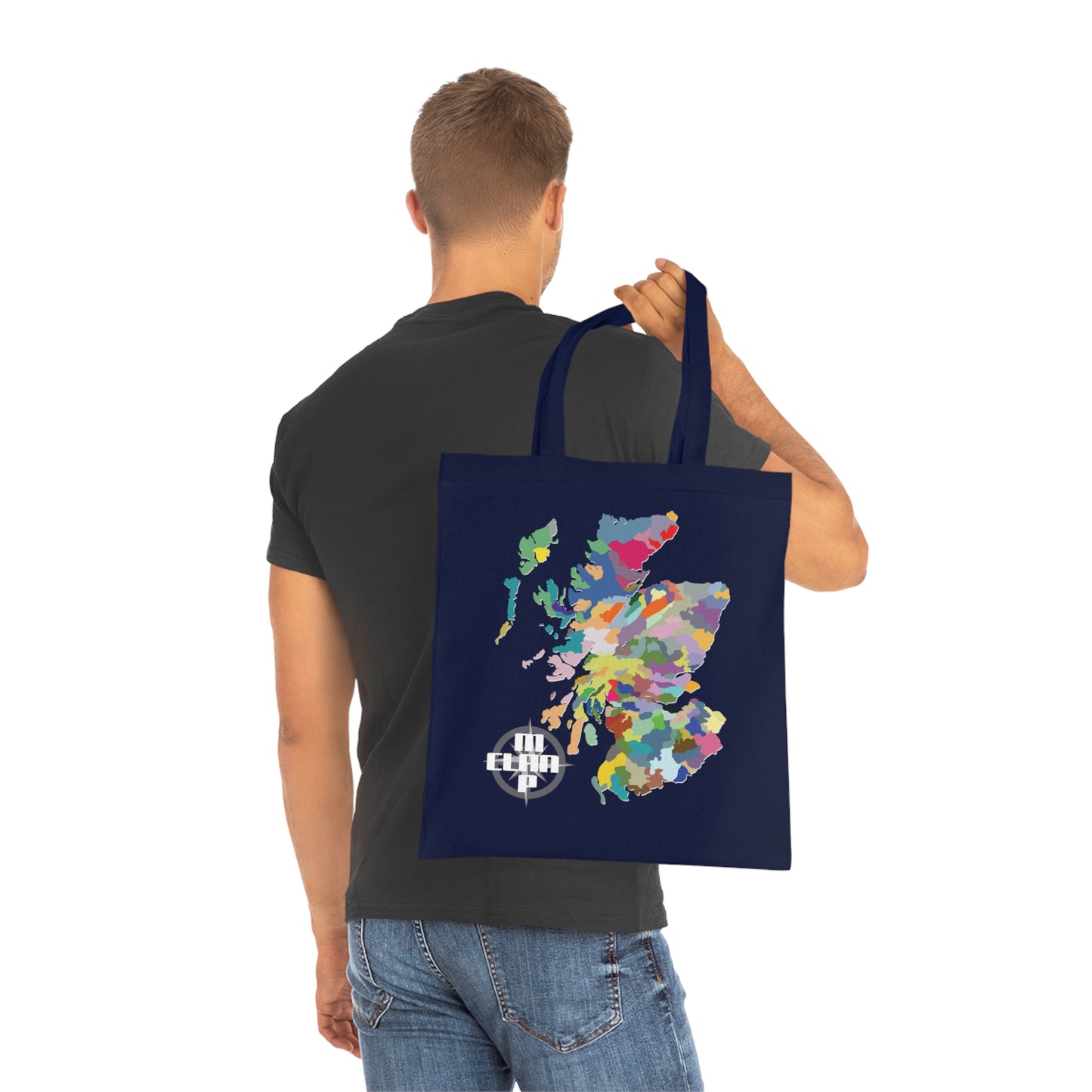 Scotland Clan Map Cotton Tote Bag