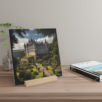 Scenic Collection Gallery Stand Dunrobin Castle, Oak Picture Stand, Scotland Art, Scenery, Landmarks, Various Sizes