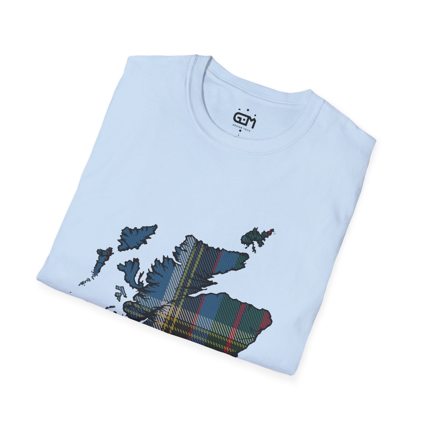 Scotland Tartan Map Softstyle Unisex T-Shirt - Anderson Old Tartan Tee