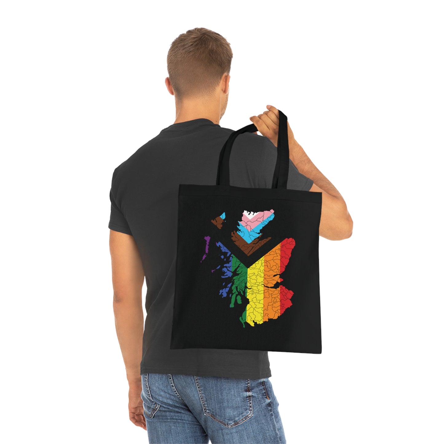 Scotland Pride Progress Clan Map Cotton Tote Bag