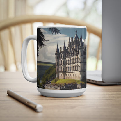 Dunrobin Castle Mug - Sutherland, Coffee Cup, Tea Cup, Scotland, White