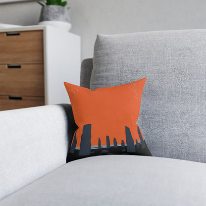 Coussins carrés Scotland Art Silhouette : différentes tailles