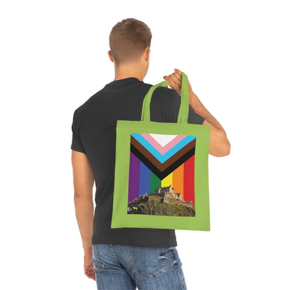 Edinburgh Castle Pride Progress Sky Cotton Tote Bag