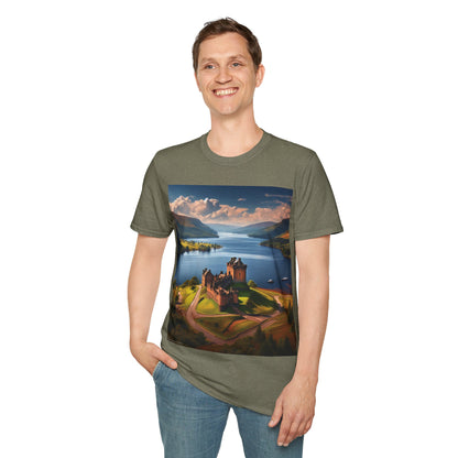 Urquhart Castle - Loch Ness Softstyle T-Shirt, Unisex Tee, Scottish Landmarks, Various Colours