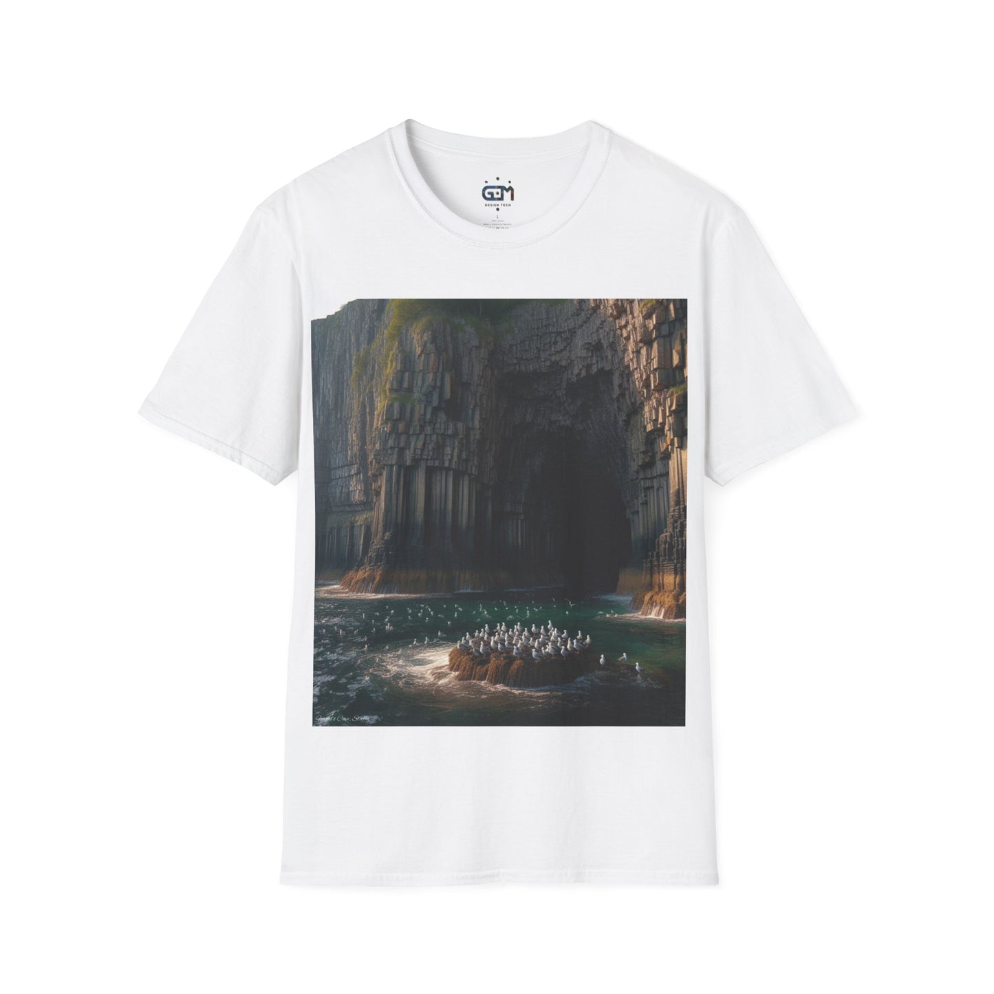 Fingal's Cave - Staffa Softstyle T-Shirt, Unisex Tee, Scottish Landmarks, Various Colours