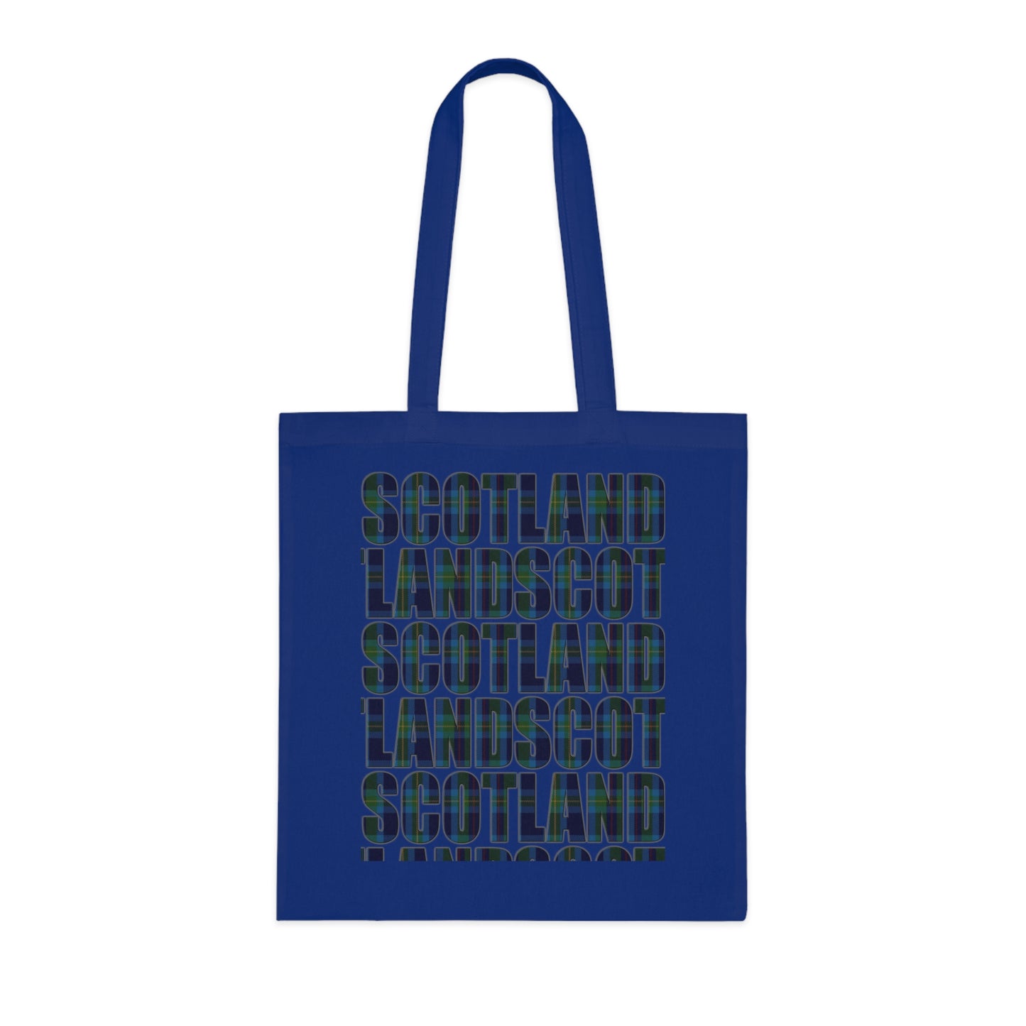 Reversible Scotland Tartan Map Cotton Tote Bag - Miller Tartan